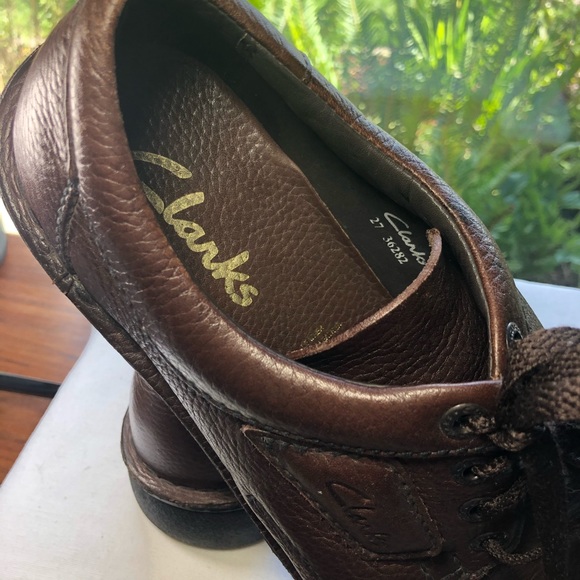 Men's Clarks Shoe Size 12 Pebbled Leather Lace Up - Picture 5 of 6